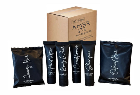 VACATION RENTAL TOILETRY SETS AMBR SPA Hotel Supplies Canada