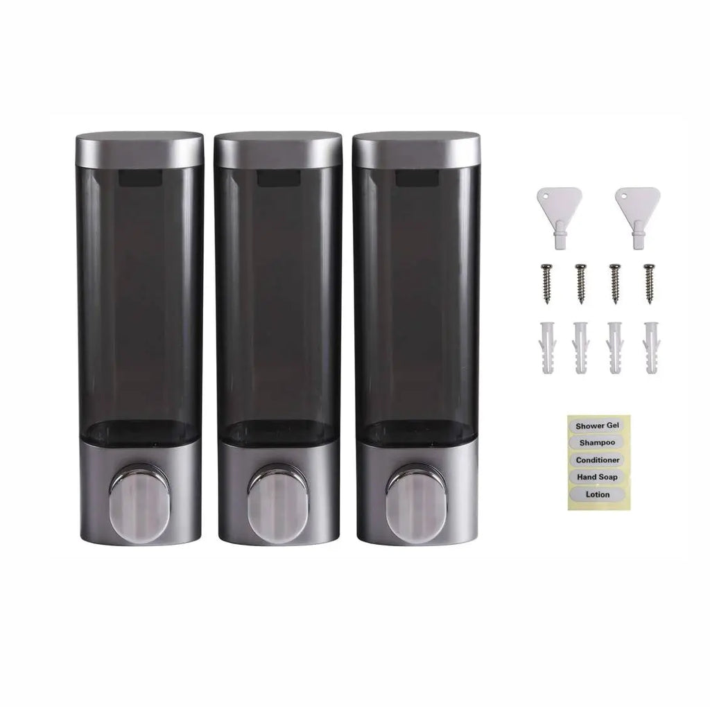 Hotel locking Shampoo Soap Dispenser (Chrome) ON SALE Hotel Supplies Canada